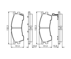 Колодки тормозные 0986495265