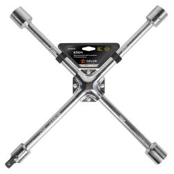 Ключ баллонный крестовой усиленный 17х19х21х23х1/2" PRO 400мм, пласт.подвес (ATAB005)