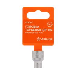 Головка торцевая 3/8" шестигранная 7мм, пласт.подвес (ATAQ017)