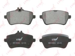 Колодки тормозные MERCEDES W222 13- задние L 116.2мм BD-5361