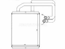 Радиатор отопителя салона  KIA CERATO 04-09