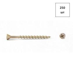 Саморез отделочный HOBAU 4.2х55 ж.ц. суперпотай PZ 250шт FORTLUFT sts032376