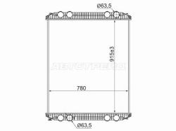 Радиатор Freightliner Century Class 97-