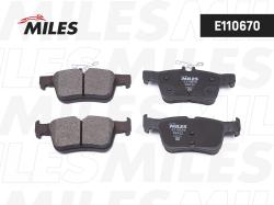 Колодки тормозные FORD KUGA/MONDEO/GALAXY/S-MAX 14- задние SemiMetallic E110670