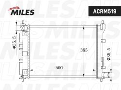 Радиатор HYUNDAI SOLARIS /KIA RIO M/T 17- ACRM519