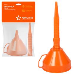 Воронка D-160мм с гибким носиком, L=360мм, латунная сетка, пакет с навершием (APF-03)