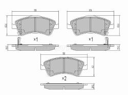 Колодки тормозные (Спереди) Toyota Avensis (T270) 08-18 / Corolla (E150) 06-13 / Auris 06-12