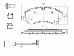 Колодки тормозные (Спереди) Ford Transit 14-20