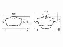 Колодки тормозные (Сзади) Citroen C5 08-17 / Ford Focus 04-