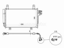 Радиатор кондиционера Mazda 3 13-19 / 6 12- / CX-5 11-17