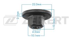 Клипса крепёжная BMW (миним. кол-во заказа 10 шт) be-3521