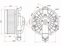 Мотор отопителя салона (Левый руль) Honda Civic 05-12 / Civic USA 05-08