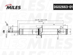 Амортизатор HONDA ACCORD 10/98-01/03 пер.газ.(SEDAN / LIFTBACK) dg02663-01