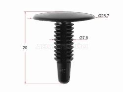 Клипса решетки FORD (1 шт.)