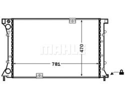 Радиатор охлаждающей жидкости RENAULT TRAFIC V  01- cr1505000s