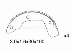 Колодки тормозные барабанные Suzuki Swift 03-10