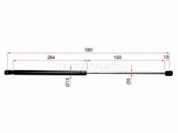 Амортизатор крышки багажника Mazda 6 02-08 / Atenza 02-07 (Справа=Слева)