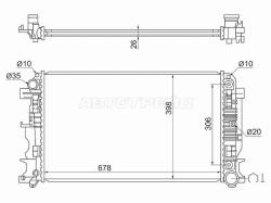 Радиатор Mercedes-Benz Sprinter 06-18