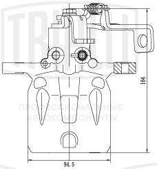 Суппорт торм. для а/м Hyundai i30 II (11-) зад. прав. d=34мм (а/м без EPB) (CF 203102)