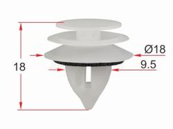 Клипса обшивки двери MAZDA (1 шт.)