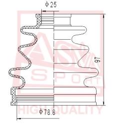 Шрус наружный 23x56x28 MAZDA MAZDA 626 CAPELLA MX-3 TELSTAR mz-18a44