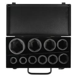 Набор головок ударных 3/4"DR L=56мм, 10пр. (17-46мм) мет. кейс. (ATAS063)