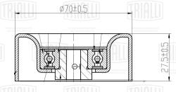 Ролик привод. ремня для а/м Skoda Octavia (96-) 1.4i (натяж.) (CM 5776)