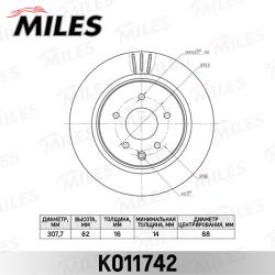 K011742 Диск тормозной INFINITI EX/G/QX50 06-/NISSAN 350Z 02- задний d 170мм.