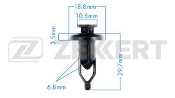 Клипса крепёжная Mazda Toyota (миним. кол-во заказа 10 шт) be-2228