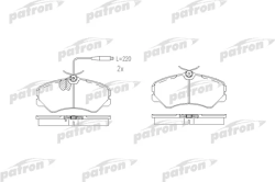 PBP510 Колодки тормозные дисковые