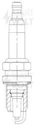 Свеча зажигания для а/м Chevrolet Cruze (09-) 1.6i/1.8i (VSP 0502)