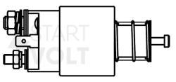 STARTVOLT VSR 0829 Реле втягивающее стартера для автомобилей Hyundai Getz (02-)/Kia Picanto (04-) 1.1i (тип Mando)