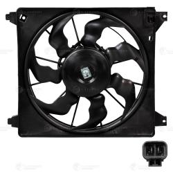 Э/вентилятор охл. для а/м Hyundai Grand Starex (H-1) (07-) 2.5D (A2) (с кожухом) (LFK 0804)