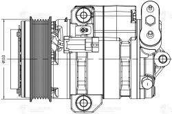 Компрессор кондиц. для а/м Chevrolet Cobalt (11-)/Daewoo Gentra (13-) (LCAC 0551)