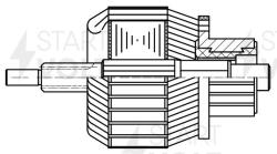 Ротор стартера для а/м Chevrolet Captiva C140 (10-)/Opel Antara (10-) 3.0i (SR 0502)