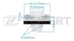 Клипса крепёжная Hyundai (миним. кол-во заказа 10 шт) be-2177