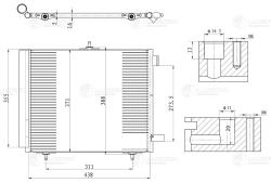 LUZAR LRAC 2008 Радиатор кондиционера для автомобилей Peugeot 207 (06-)/Citroen C3 (02-)