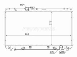 Радиатор Lexus IS 98-05 / Toyota Altezza 98-05