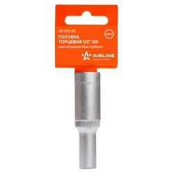 Головка торцевая 1/2" шестигранная 8мм глубокая, пласт.подвес (AT-S12-20)