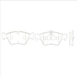 Колодки тормозные MERCEDES W210/W202/C208 2.0-2.8 передние GK0041