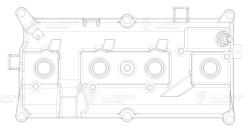 Крышка клапанная для а/м Nissan Qashqai (06-)/X-Trail (T31) (07-) 2.0i (с прокл.) (LVPC 1401)