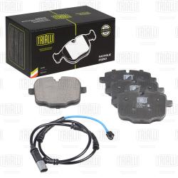 Колодки торм. для а/м BMW 5 (F10) (10-) диск. зад. т/с TRW (диск 345мм) (кмпл. с датч.) (PF 4230)