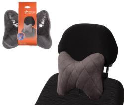 AIRLINE ASP-B-02 Подушка-косточка на подгол."Алькантара", ткань, 1 шт., серая