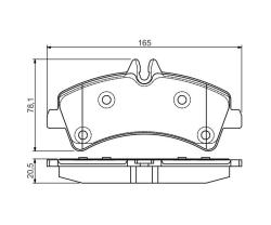 Колодки торм диск к-т 0986495099