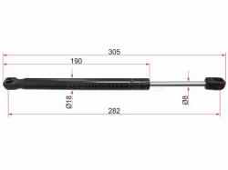 Амортизатор капота Volvo XC60 08-22 (Справа=Слева)