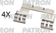 PSRK1329 Комплект монтажный тормозных колодок