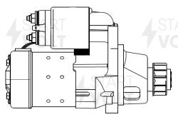Стартер для а/м Nissan Teana J32 (08-) 2.5i 1,4кВт (LSt 1410)