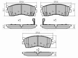 Колодки тормозные (Спереди) Kia Rio 00-02 / Carens 99-02 / Shuma 01-04 / Spectra 00-11