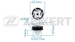 Клипса крепёжная Citroen Mercedes-Benz Nissan Peugeot Renault (миним. кол-во заказа 10 шт) be-1667