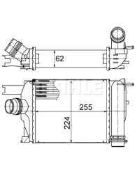 Интеркулер DANCIA LOGAN/SANDERO ci497000s